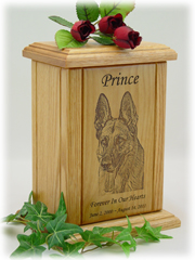 Portrait Engraved Pet Urn