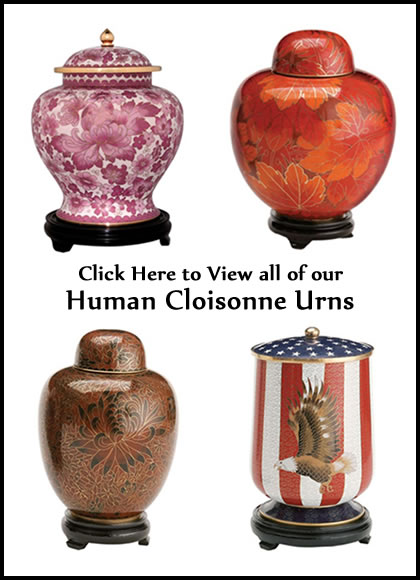 Human Cloisonné Urns