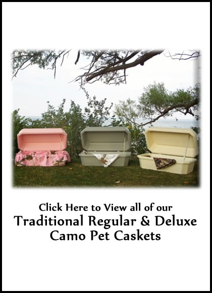 Traditional Camo Pet Caskets